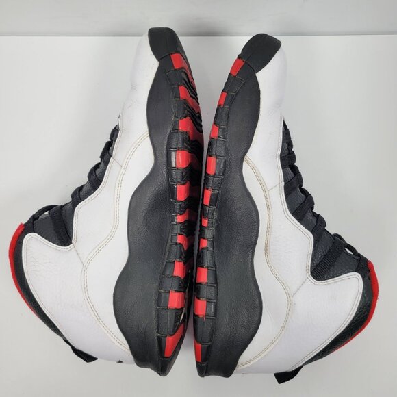 Air Jordan Retro 10 Men's White Black Basketball Sneakers 310805-102 US Size 10 - Picture 6 of 12